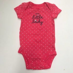 Auntie’s Little Lady pink bodysuit